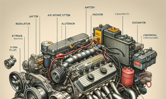 فهم محرك سيارتك: دليل للأجزاء الخارجية الرئيسية